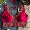Tew Heavy Pure Soft Roman Silk Sequence Work Fancy Blouse